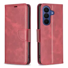 Samsung Galaxy S26 Fodral L&auml;der R&ouml;d