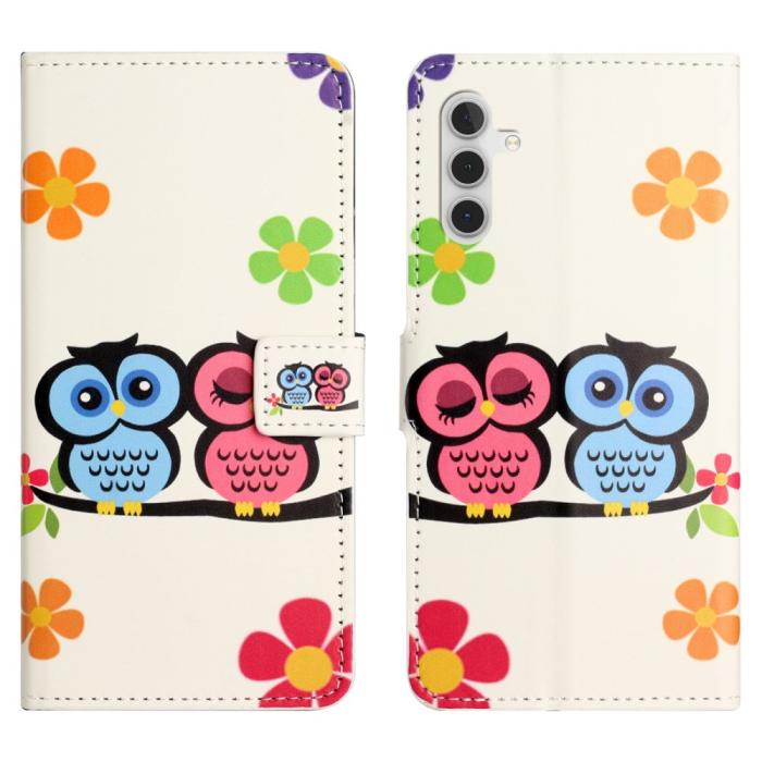 Bild 1, Samsung Galaxy S24 FE Fodral Med Tryck Ugglor