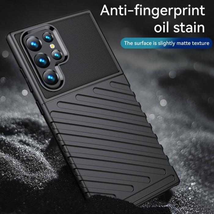 Bild 5, Samsung Galaxy S23 Ultra Skal Twill Textur Svart