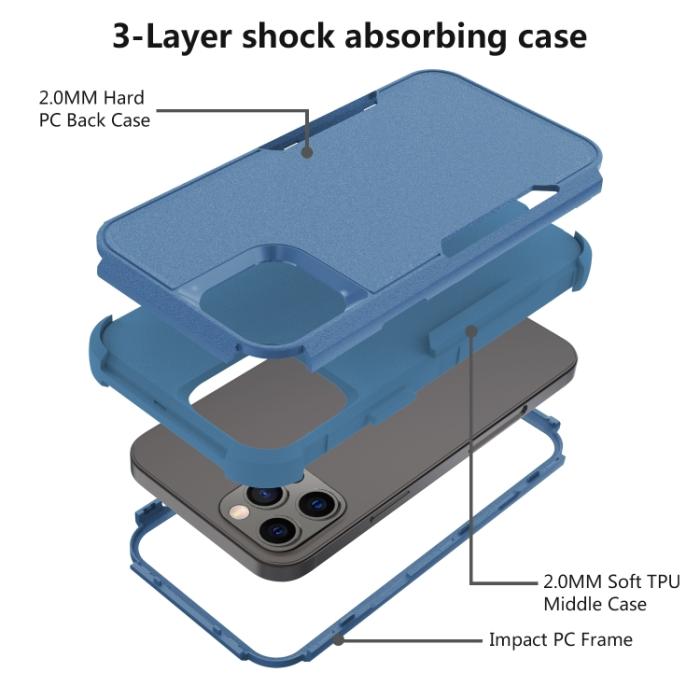 Bild 5, iPhone 14 Pro Max Skal Shockproof Hybrid Royal Blue