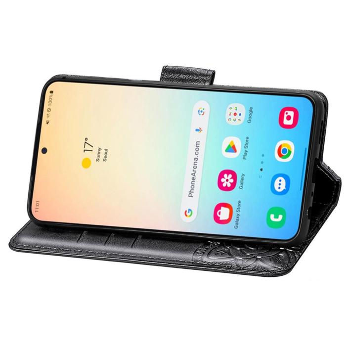 Bild 4, Samsung Galaxy S25 Plus Fodral Med Fjäril Tryck Svart