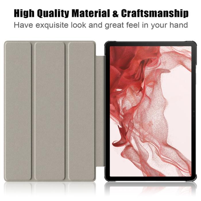 Bild 2, Samsung Galaxy Tab S9 Fodral Tri-Fold Svart