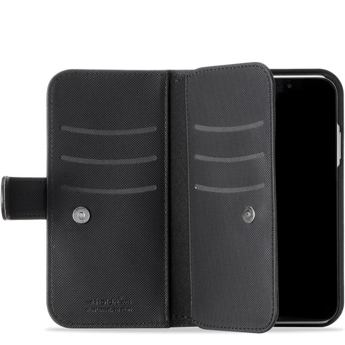 Bild 4, holdit iPhone 11 / XR - Flerfack 2in1 Magnet Fodral / Skal - Svart