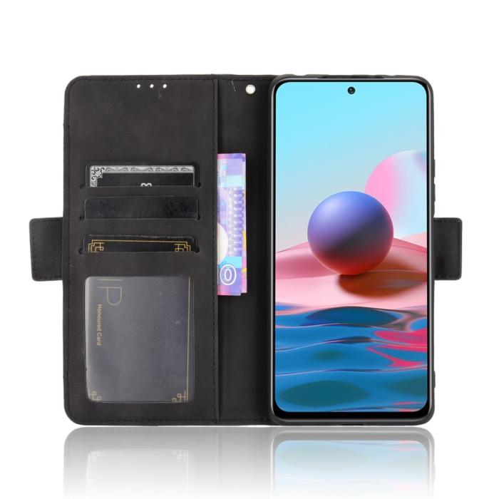 Bild 4, Xiaomi Redmi Note 10 Pro - Fodral Med Avtagbart Kortfodral - Svart