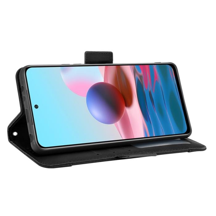 Bild 5, Xiaomi Redmi Note 10 Pro - Fodral Med Avtagbart Kortfodral - Svart