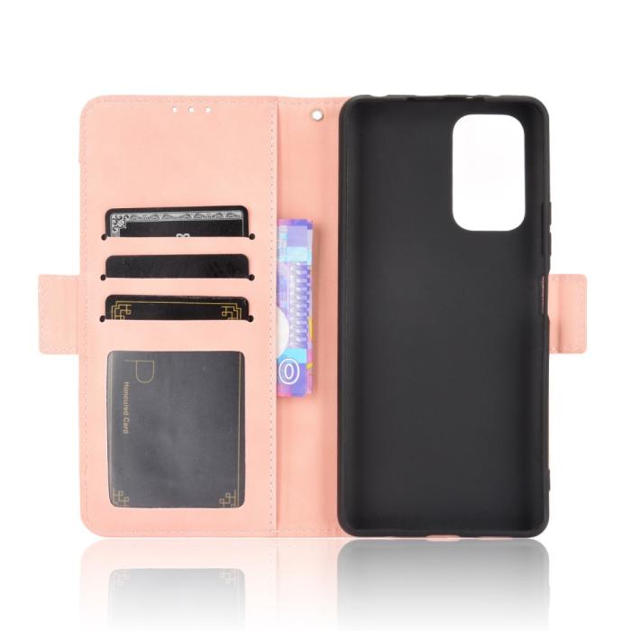 Bild 3, Xiaomi Redmi Note 10 Pro - Fodral Med Avtagbart Kortfodral - Ljus Rosa
