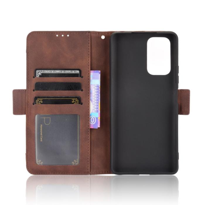 Bild 3, Xiaomi Redmi Note 10 Pro - Fodral Med Avtagbart Kortfodral - Brun