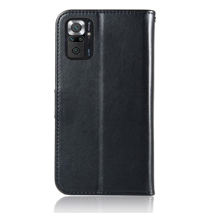 Bild 3, Xiaomi Redmi Note 10 Pro - Owl Dream Catcher Läder Fodral - Svart