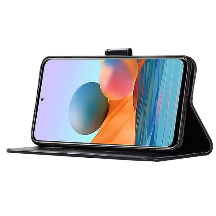 Bild 5, Xiaomi Redmi Note 10 Pro - Owl Dream Catcher Läder Fodral - Svart