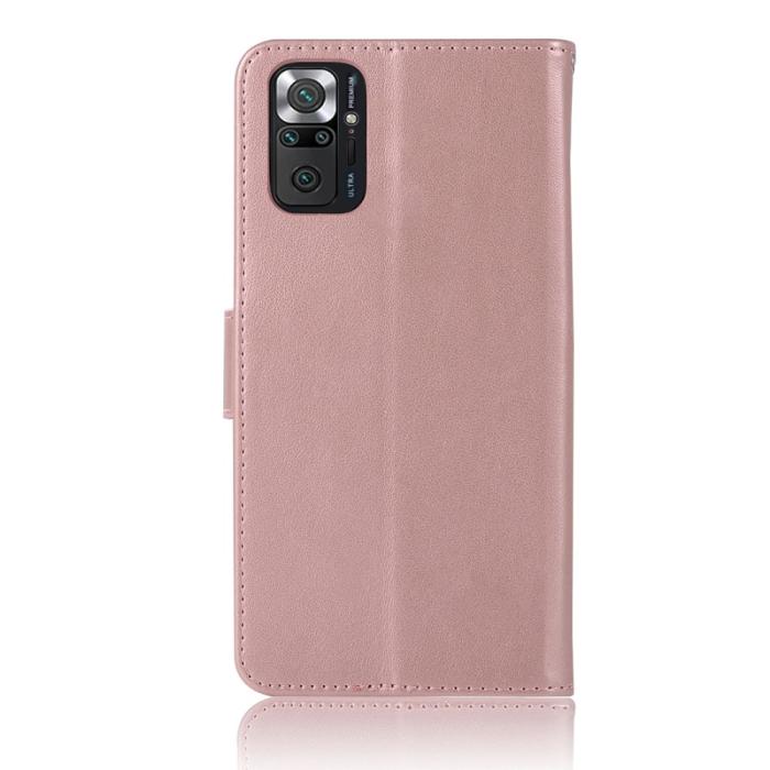 Bild 3, Xiaomi Redmi Note 10 Pro - Owl Dream Catcher Läder Fodral - Roséguld