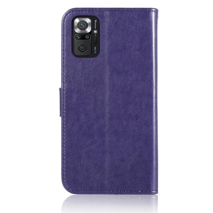 Bild 3, Xiaomi Redmi Note 10 Pro - Owl Dream Catcher Läder Fodral - Lila