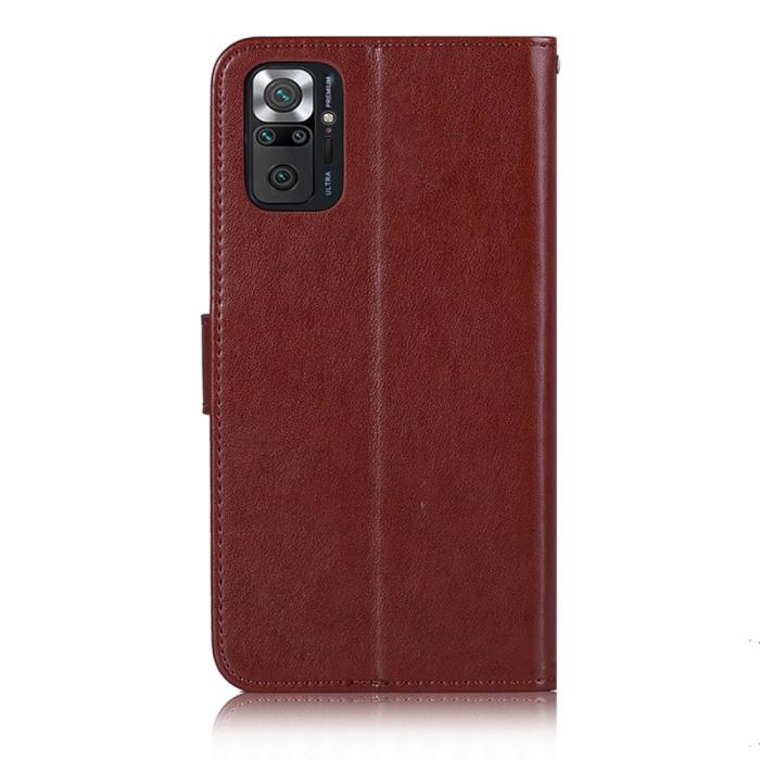 Bild 3, Xiaomi Redmi Note 10 Pro - Owl Dream Catcher Läder Fodral - Brun