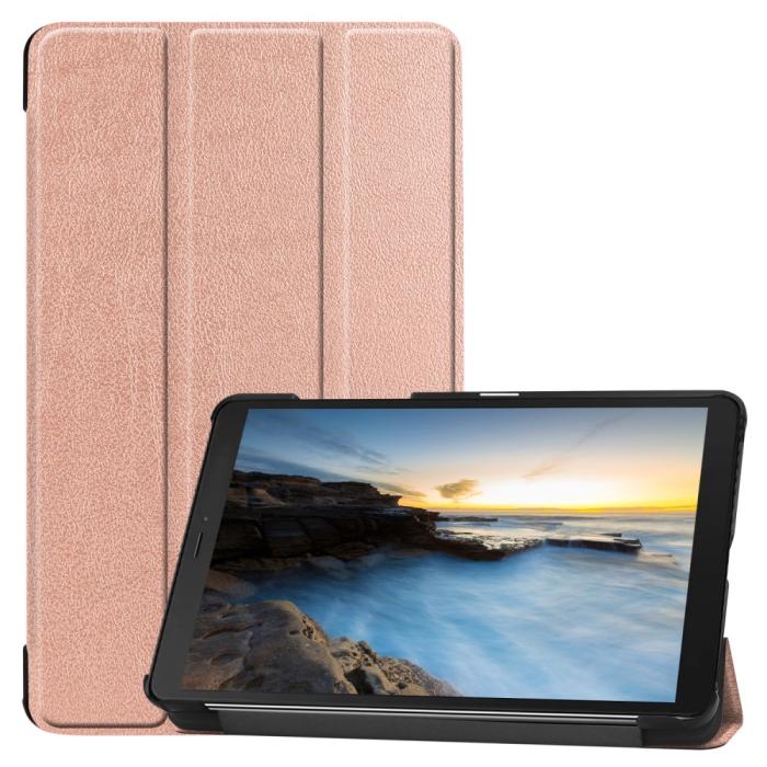 Bild 1, Samsung Galaxy Tab A 8.0 - Tri-Fold Fodral - Roséguld