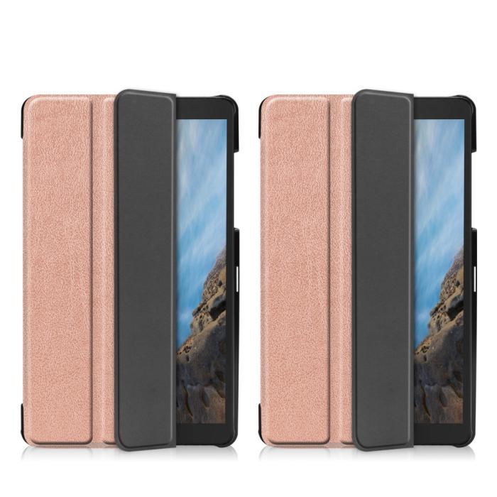 Bild 3, Samsung Galaxy Tab A 8.0 - Tri-Fold Fodral - Roséguld