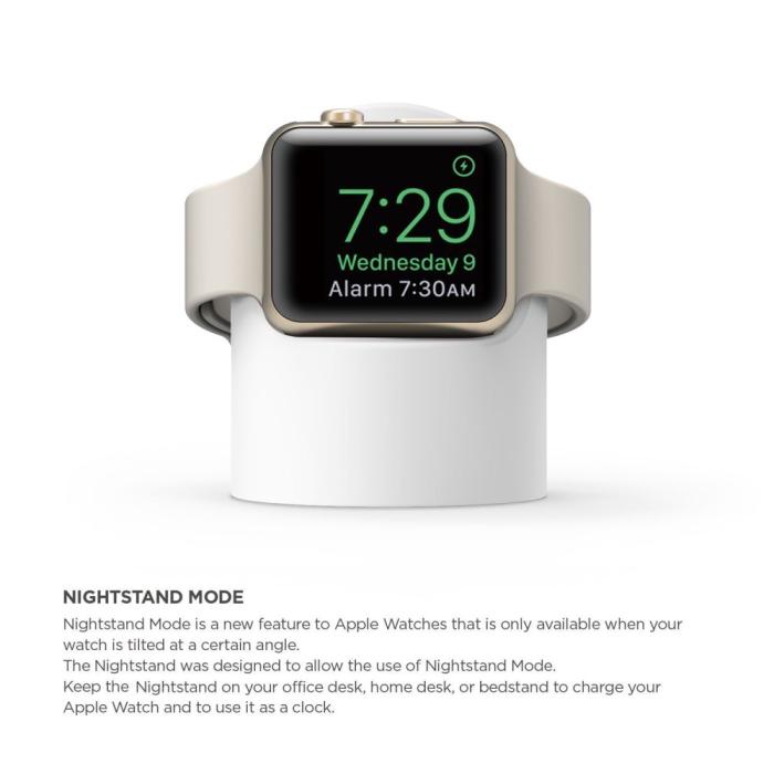 Bild 2, Apple Watch Silikon Stativ Vit