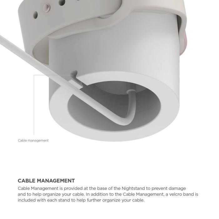 Bild 3, Apple Watch Silikon Stativ Vit