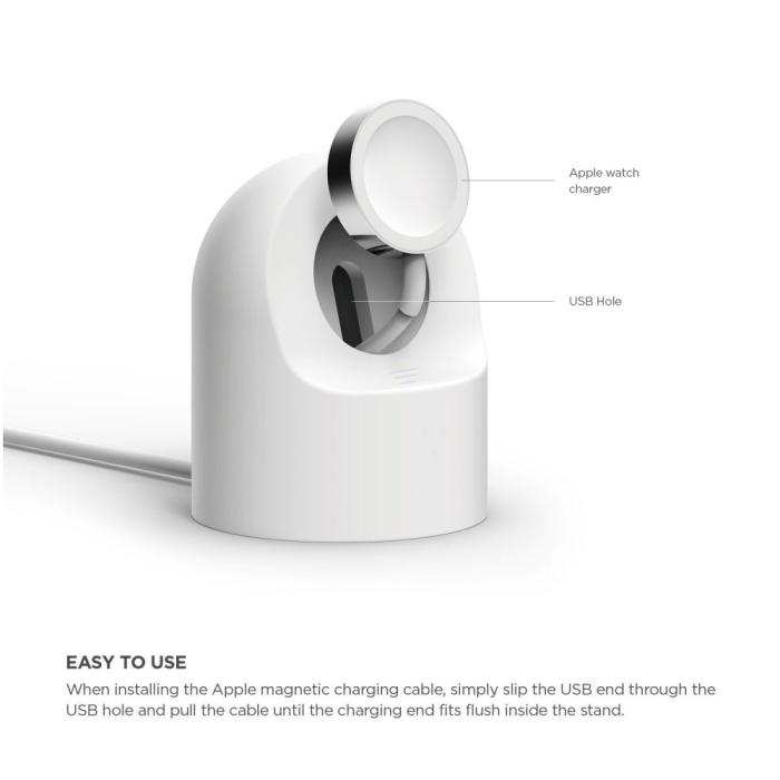 Bild 4, Apple Watch Silikon Stativ Vit