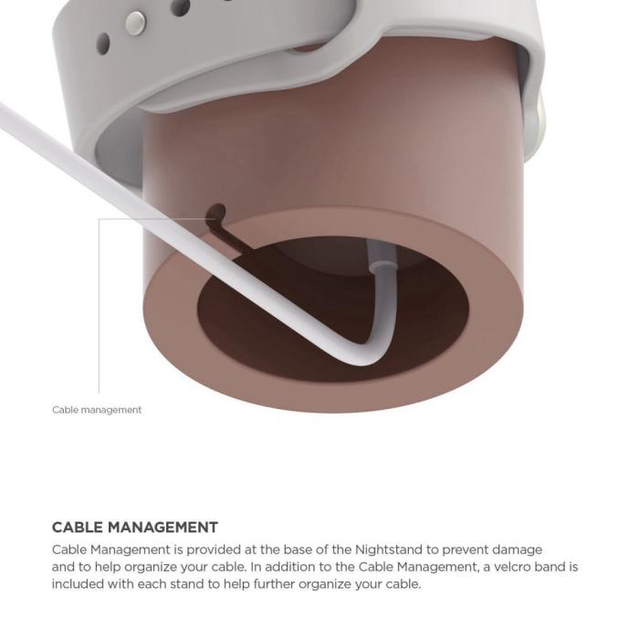 Bild 3, Apple Watch Silikon Stativ Ljus Rosa
