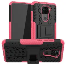 Xiaomi Redmi Note 9 - Ultimata Stöttåliga Skalet med Stöd - Rosa