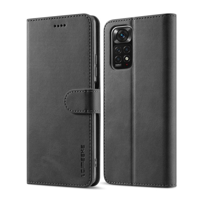 Bild 1, LC.IMEEKE Xiaomi Redmi Note 11 Pro 5G Fodral Läder Svart