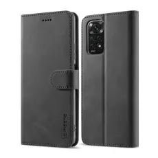 LC.IMEEKE Xiaomi Redmi Note 11 Pro 5G Fodral L&auml;der Svart