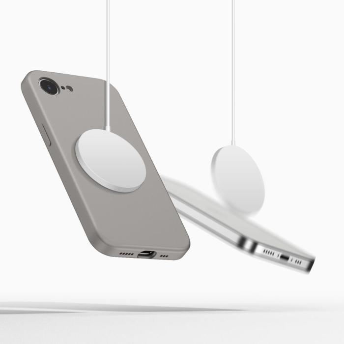 Bild 5, Tech-Protect iPhone 17e/16e Skal MagSafe Silicone Stone Grey