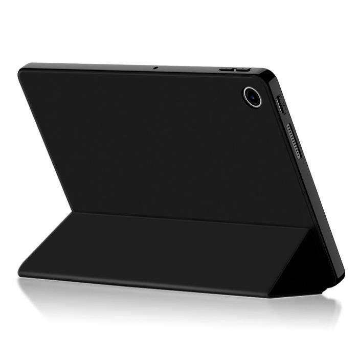 Bild 3, Lenovo Tab 10.1 2025 Fodral Tri-Fold Läder Svart