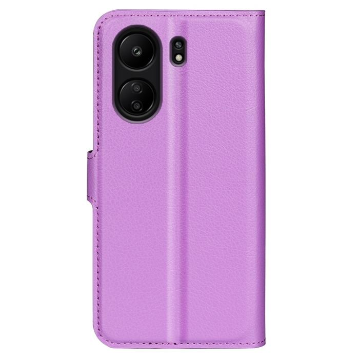 Bild 6, Xiaomi Redmi 13C 4G Fodral Litchi Läder Lila