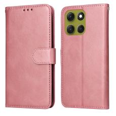 Motorola Moto G86 Power / G86 5G Fodral L&auml;der Ros&eacute;guld