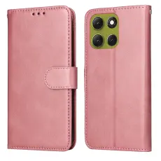 Motorola Moto G86 Power / G86 5G Fodral L&auml;der Ros&eacute;guld