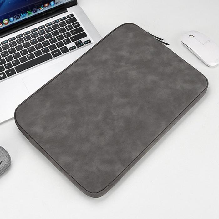 Bild 4, Läder Laptop Sleeve Med Mjukt Foder 14-15.4