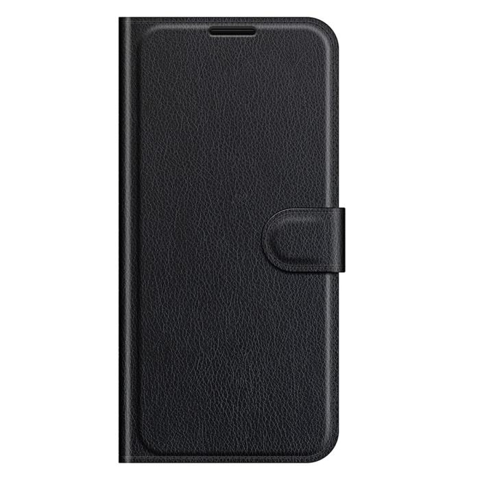 Bild 2, Samsung Galaxy A03s Fodral Litchi Läder Svart