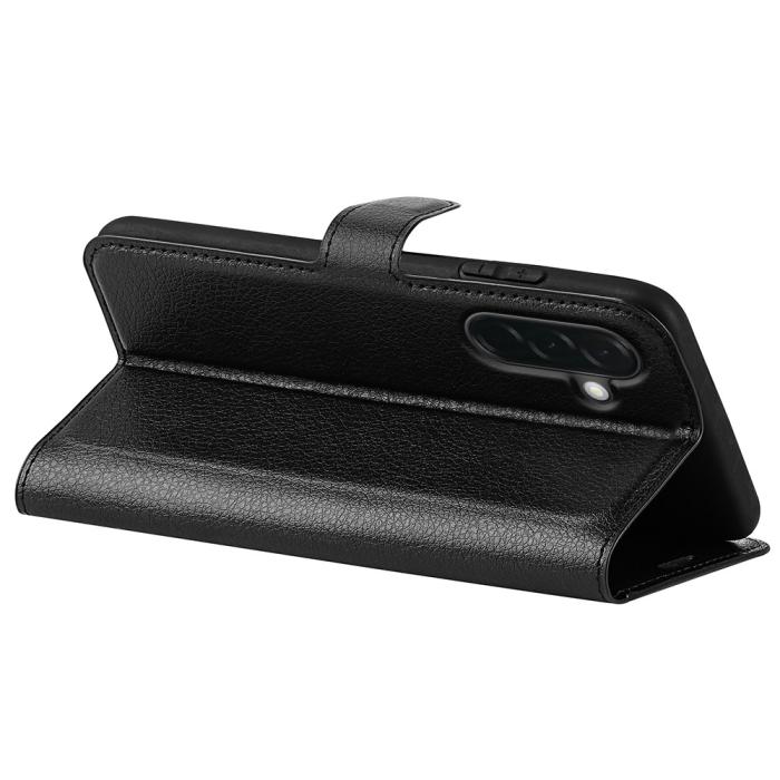 Bild 4, Samsung Galaxy A37 5G Fodral Litchi Läder Svart