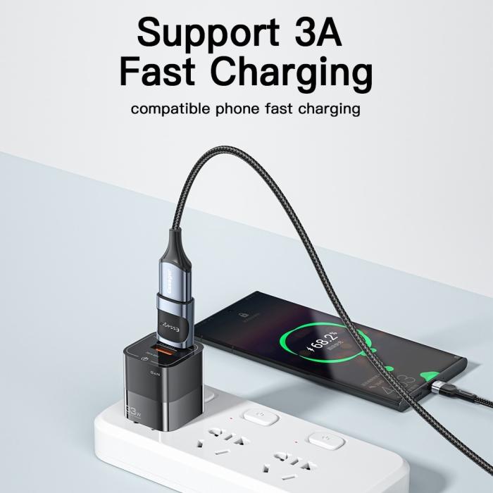 Bild 3, ESSAGER USB-C Hona till USB-A 3.0 Adapter, 5Gbps Blå
