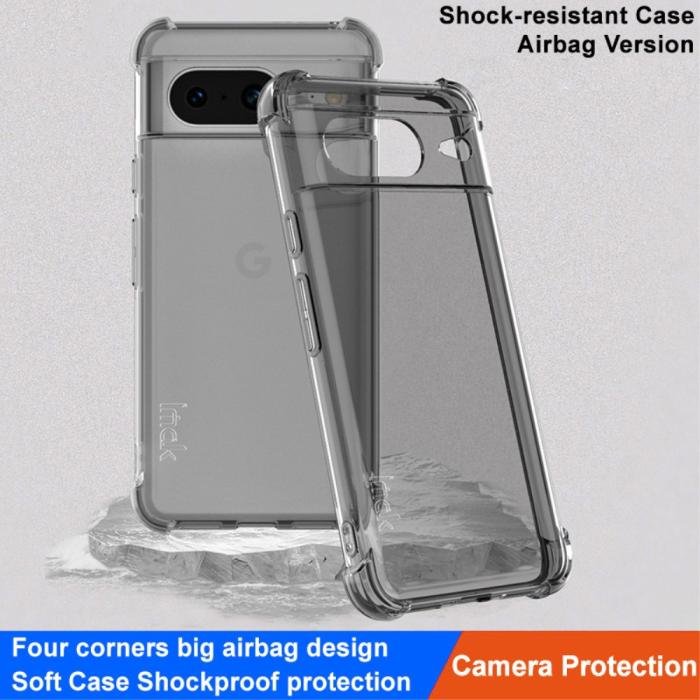 Bild 3, IMAK Google Pixel 8 Skal Shockproof TPU Tonad Svart