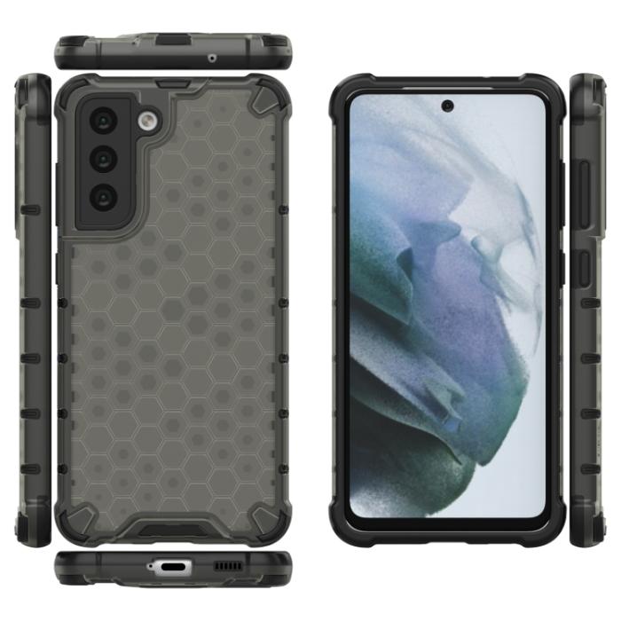 Bild 2, Samsung Galaxy S21 FE Skal Armor Honeycomb Textur Svart