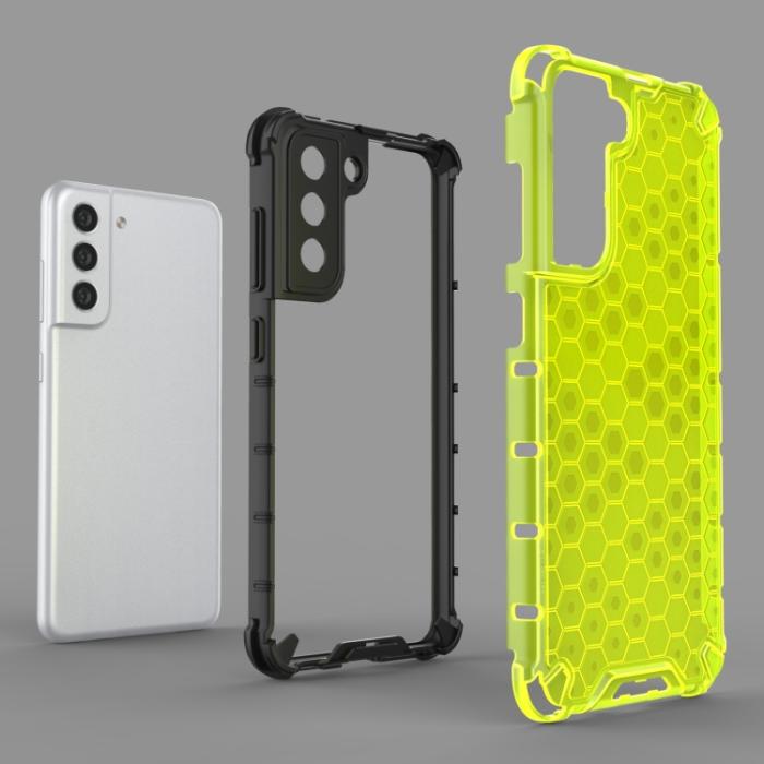 Bild 3, Samsung Galaxy S21 FE Skal Armor Honeycomb Textur Svart