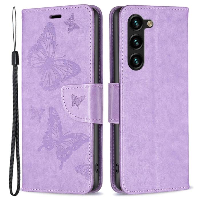 Bild 1, Samsung Galaxy S23 Plus Fodral Fjärilar Lila