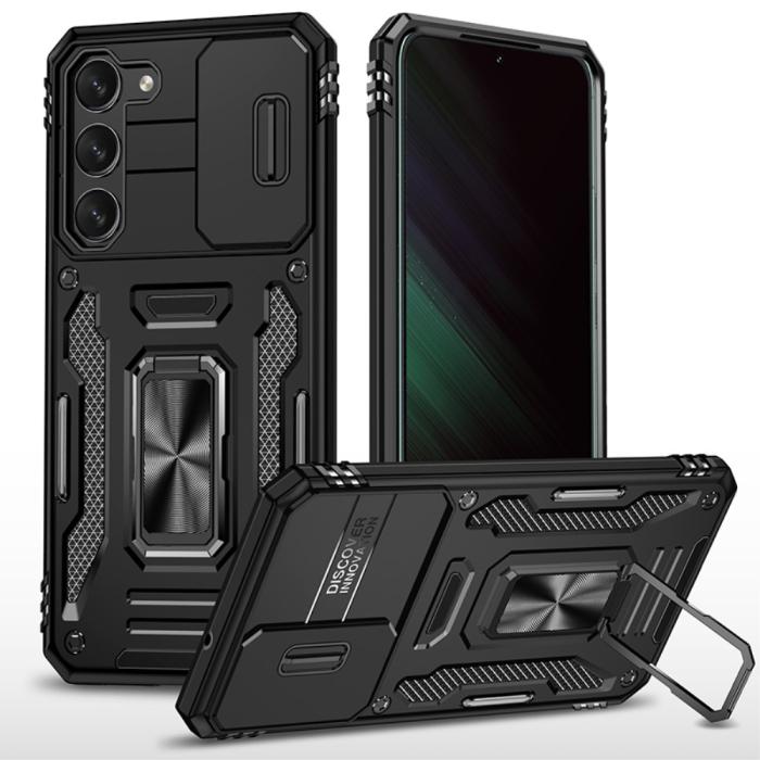 Bild 1, Samsung Galaxy S23 Plus Skal Ring CamShield Svart