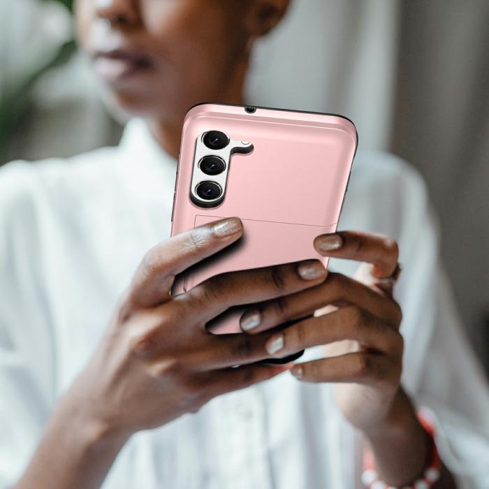 Bild 4, Samsung Galaxy S23 Skal Med Korthållare Roséguld