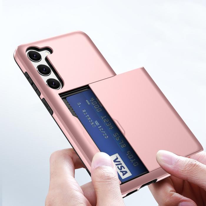 Bild 6, Samsung Galaxy S23 Skal Med Korthållare Roséguld