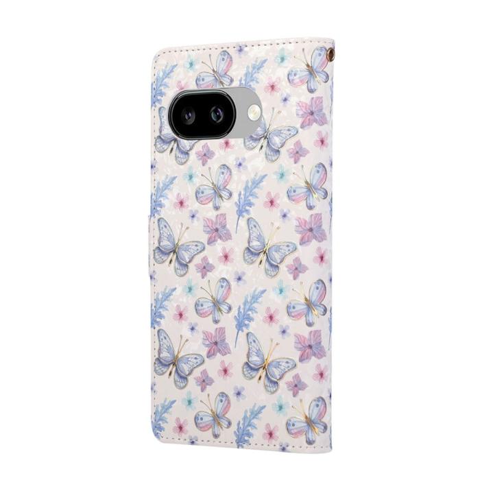 Bild 6, Google Pixel 10a Fodral RFID Läder Fjärilar / Blommor