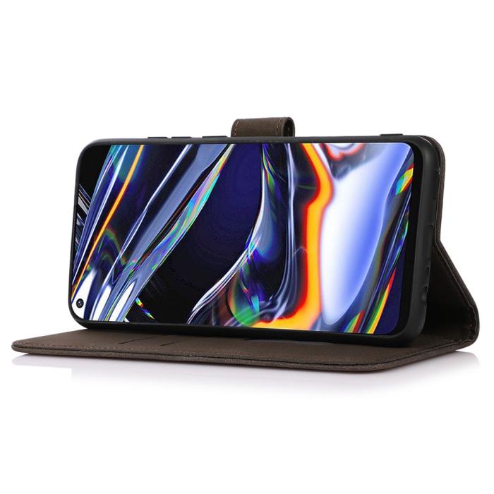 Bild 4, KHAZNEH Motorola Moto G31 / G41 Fodral Retro Läder Brun