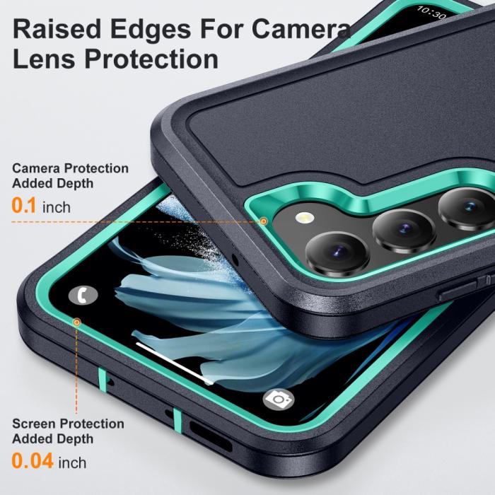 Bild 4, Galaxy S25 Plus / S24 Plus Skal Xtreme Shockproof Svart/Cyan