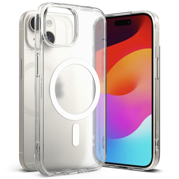 Bild 2, Ringke iPhone 15 Skal MagSafe Fusion Matt Transparent