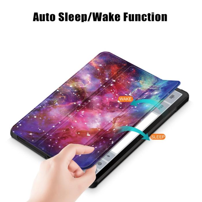 Bild 6, Samsung Galaxy Tab S9 Plus Fodral Läder Cosmic Space