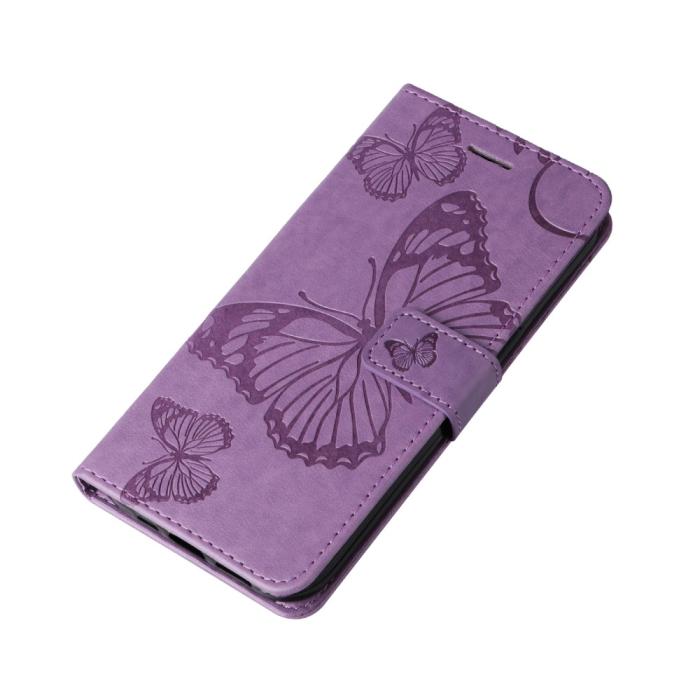 Bild 5, Samsung Galaxy S24 Fodral Fjäril Tryck Lila