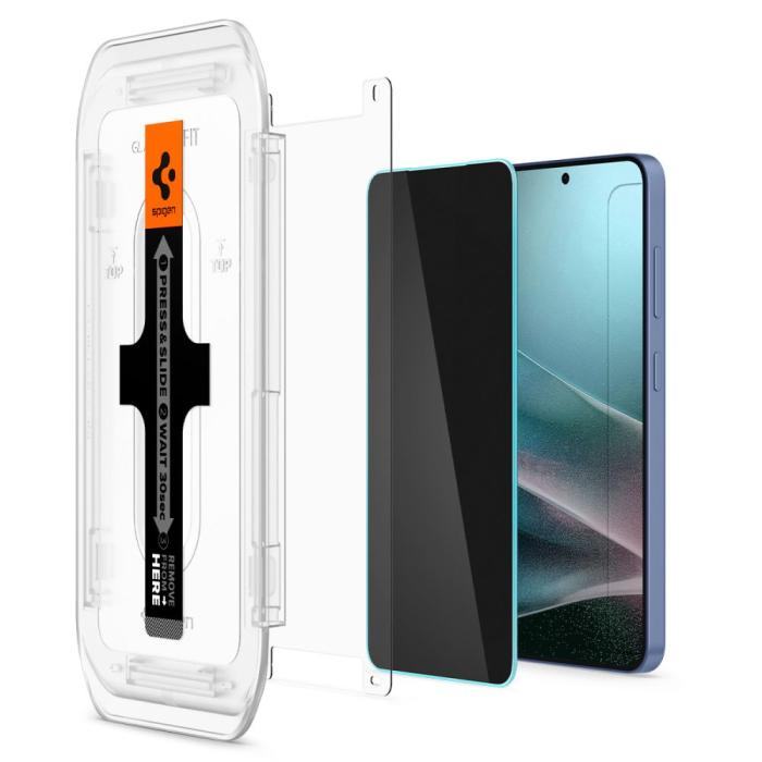 Bild 6, Spigen Galaxy S25/S24 2-PACK Skärmskydd GLAS.tR 