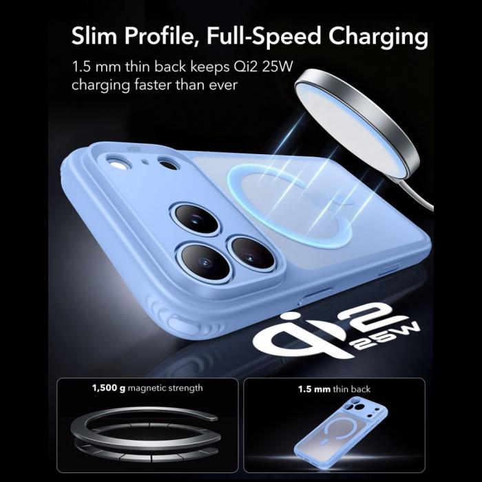 Bild 5, ESR iPhone 18 Pro / 17 Pro Skal MagSafe Frostad Hybrid