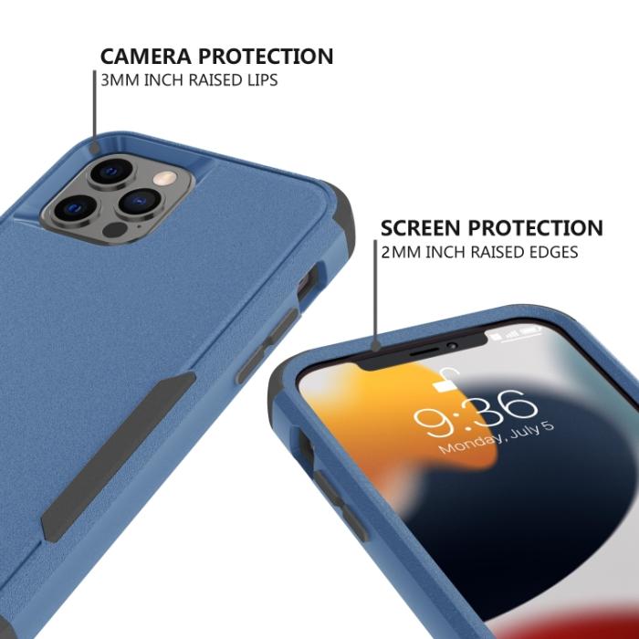 Bild 4, iPhone 14 Pro Max Skal Shockproof Hybrid Blå/Svart